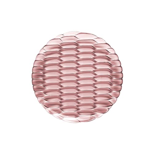 Dessertteller Jellies Family plastikmaterial rosa / Ø 21,5 cm - Kartell - Rosa - Thermoplastisches Polykarbonat