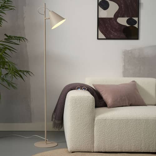 Stehleuchte Lisbon metall beige / Drehbar - It\'s about Romi - Sandfarben - Eisen