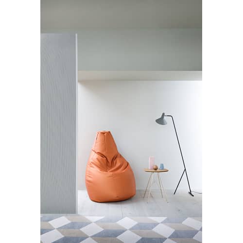 Outdoor-Hocker Sacco Outdoor Large textil schwarz / 80 x 80 cm - Neuauflage 1968 - Zanotta - Schwarz - Stoff VIP