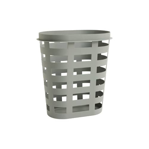 Panier à linge  plastique vert Large / 57 x 37 x H 62 cm - Hay - Vert kaki - Polypropylène recyclé