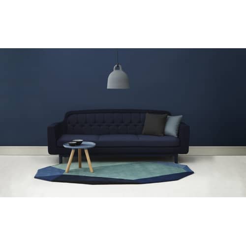 Bell Pendant metal grey Large Ø 55 cm - Normann Copenhagen - Matt Grey & White inside - Aluminium