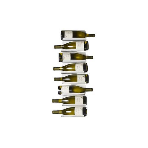 Porte-bouteilles mural Ptolomeo Vino métal blanc / H 75 cm - Opinion Ciatti - Blanc - Métal laqué