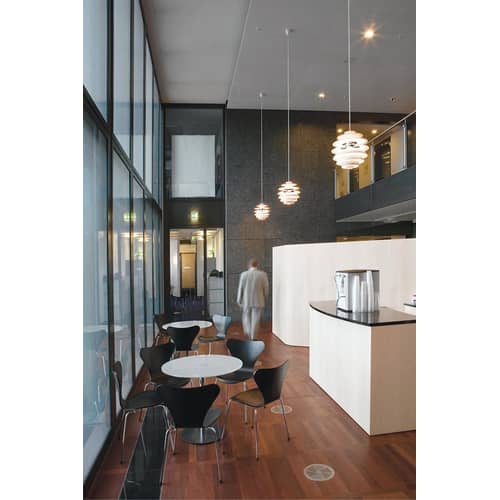 Suspension PH Snowball métal blanc / Poul Henningsen, 1924 - Ø 40 cm x H 39 cm - Louis Poulsen - Blanc - Aluminium