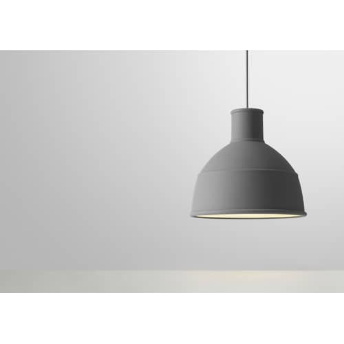 Suspension Unfold gris / Silicone - Ø 32,5 x H 29,5 cm - Muuto - Gris - Silicone