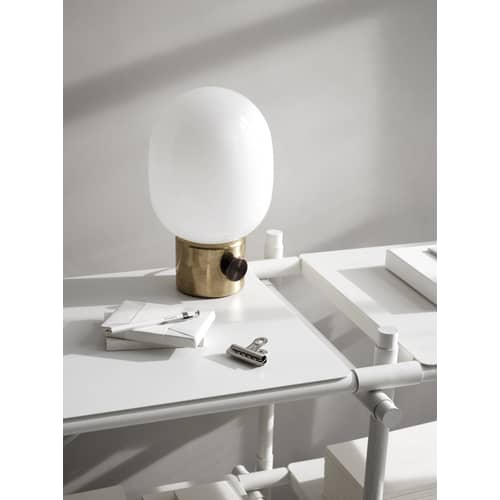 JWDA Table lamp metal glass black gold Metal - Audo Copenhagen - Mirror polished brass / Black - Brass, Glass