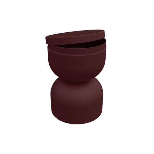 Tabouret Piapolo / Coffre rangement - Fermob - Cerise noire - Aluminium