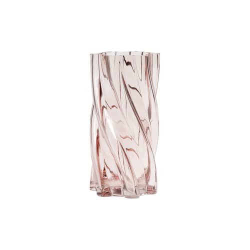 Vase Marshmallow verre rose / Ø 12 x H 25 cm - & klevering - Rose / Ø 12 x H 25 cm - Verre