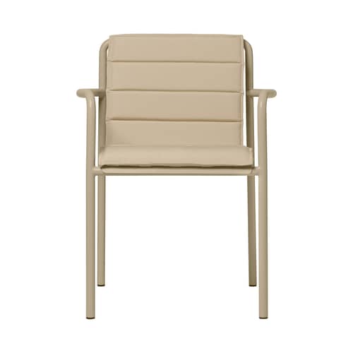  Accessory textile beige / Cushion for Dapple Chair & Dining chair - Ferm Living - Cashmere beige - Foam, Outdoor fabric