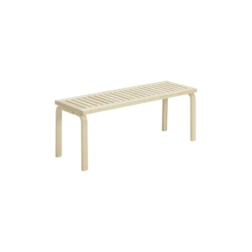 Bank 153A holz natur / B 112,5 cm - Alvar Aalto, 1945 / Sitzfläche aus Holzlatten - ARTEK - Birke, Natur - Birke Schichtholz, Birke, massiv
