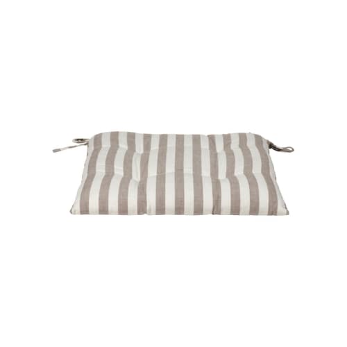 Cuscino per seduta Marta tessuto beige / 44 x 42 cm - BROSTE COPENHAGEN - Calda Talpa - Cotone