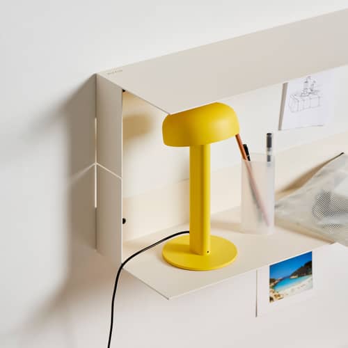 Étagère Pli Floating métal blanc / 45 x 20 cm - TIPTOE - Blanc crème - Acier thermolaqué