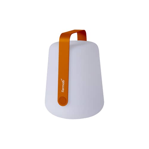 Lampe extérieur sans fil rechargeable Balad 2 métal orange / H 25 cm - Fermob - Orange confite - Aluminium, Polyéthylène