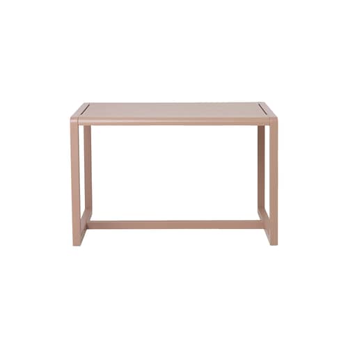 Kindertisch Little Architect holz rosa / für bis zu 4 Kinder - 76 x 55 cm - Ferm Living - Rosa - Eschefurnier