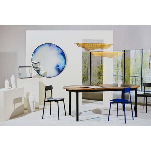 Stapelbarer Stuhl Fromme metall blau / Aluminium - Petite Friture - Blau - Aluminium