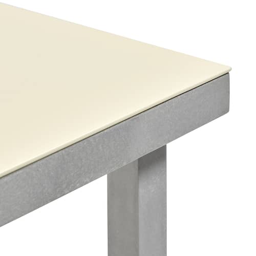 Table carrée Alu table / 85 x 85 cm - (indoor/outdoor) - valerie objects - Ivoire - Aluminium