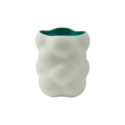 Grape Small Vase ceramic green / Ø 24.5 x H 30 cm - Pols Potten - Dark green - Glazed ceramic