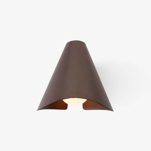 Bonnet SC103 Wall light metal brown - &tradition - Bronze - Aluminium, Steel