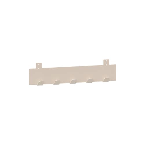 Accessorio  metallo bianco / Gancio da parete per mensola Pli L 45 cm - TIPTOE - Bianco cremoso - Acciaio termolaccato