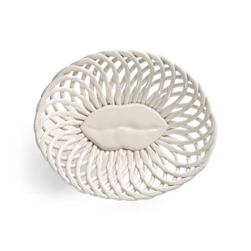 Salvador Basket ceramic white / 27 x 22 cm - Serax - White - Enamelled sandstone