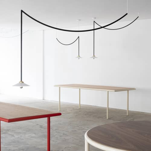 Celing Lamp n°4 Ceiling light metal black / H 95 x W 149.5 cm - valerie objects - Black - Glass, Steel