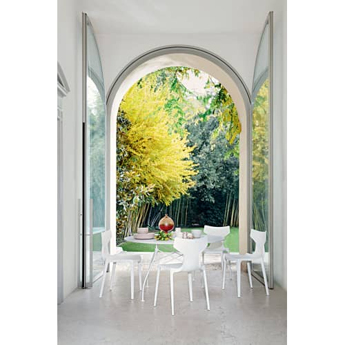 Pumo Centrepiece plastic material white / Sugar bowl - Ø 21 x H 29 cm - Kartell - White / Transparent - Technopolymer