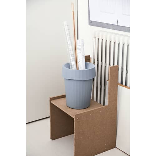Corbeille à papier Shade plastique gris / Ø 30 x H 37 cm / Seconde vie - Hay - Gris - Polypropylène recyclable