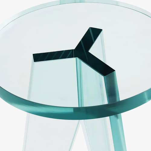 Hocker Crystal glas transparent / Philippe Starck - Glas Italia - Transparent - Glas