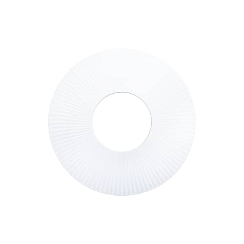 Applique Iris tessuto bianco / LED - Ø 80 cm - Dix Heures Dix - Ø 80 cm / Tessuto Bianco - Alluminio, Tessuto acrilico plissettato