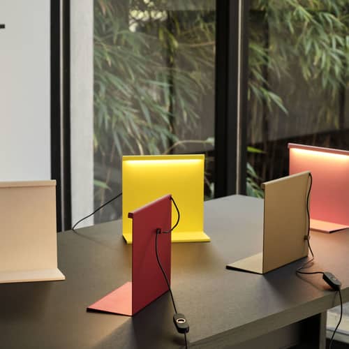 Lampe de table LBM LED métal jaune / L 22,5 x H 22 cm - Hay - Jaune - Acier