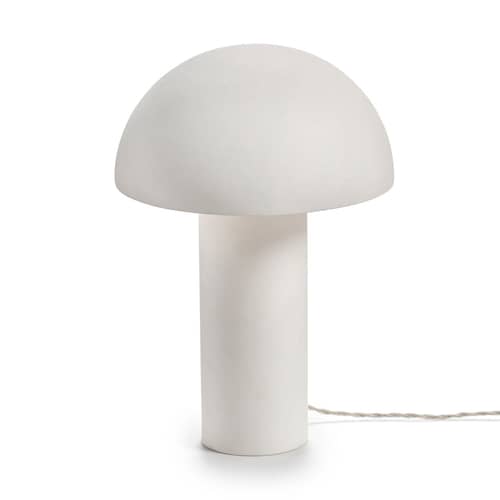 Lampe de table Leo 01 céramique blanc / Medium - H 40 cm - Serax - H 40 cm - Grès