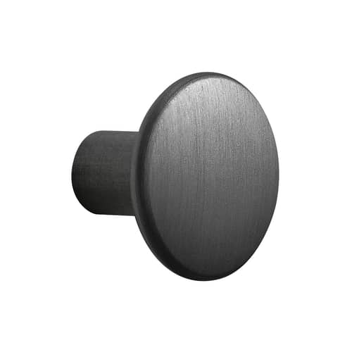 Patère The Dots Metal Small / Ø 2,7 cm - Muuto - Noir - Acier peint