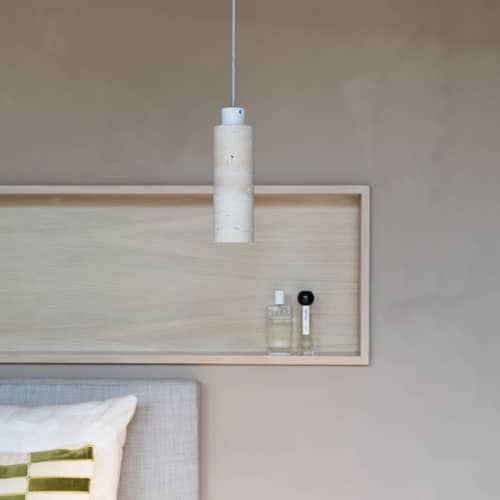 Tivoli Pendant stone white - It\'s about Romi - White - Travertine