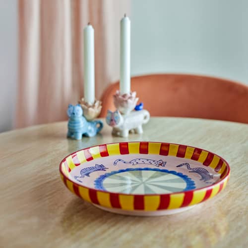 Plat Missy céramique / Ø 30 cm - Bloomingville - Multicolore - Grès