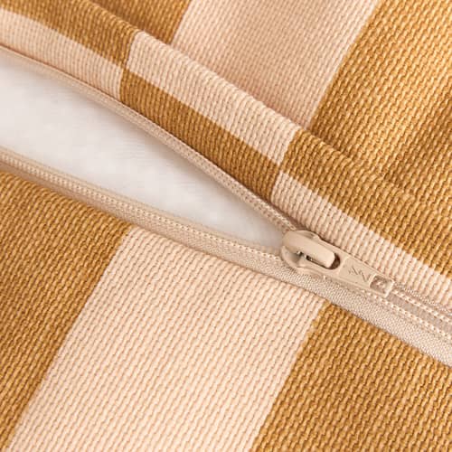 Sitzkissen für Kinder Vibes textil gelb - NOBODINOZ - Senf & Sand / Fliesen - Expandiertes Polystyrol, Organische Baumwolle