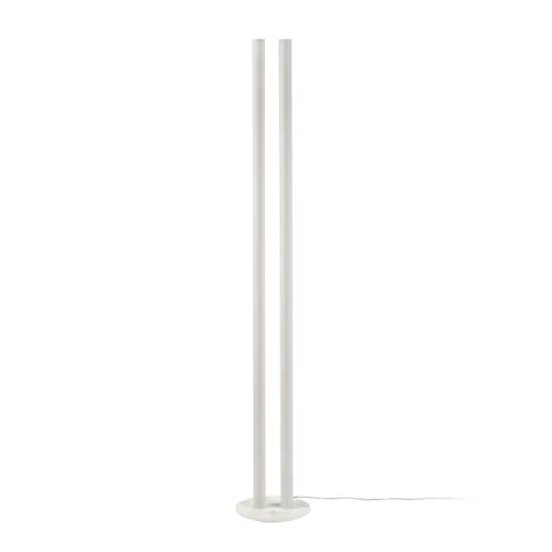 Stehleuchte L1 LED metall weiß Aluminium / H 190 cm - valerie objects - Weiß - Aluminium
