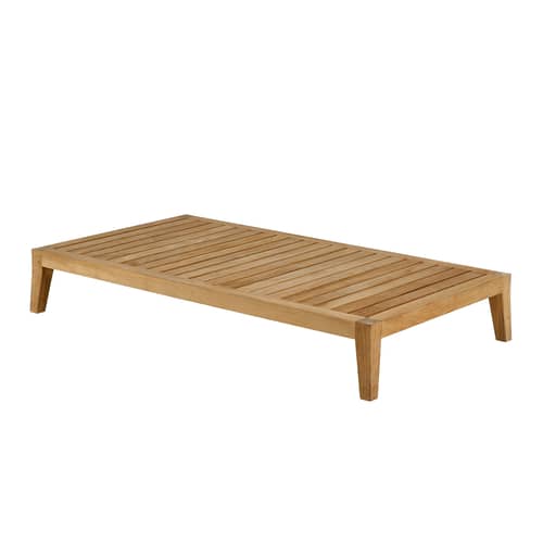 Table basse Synthesis bois naturel / 85 x 155 cm - Teck - Unopiu - Teck - Teck