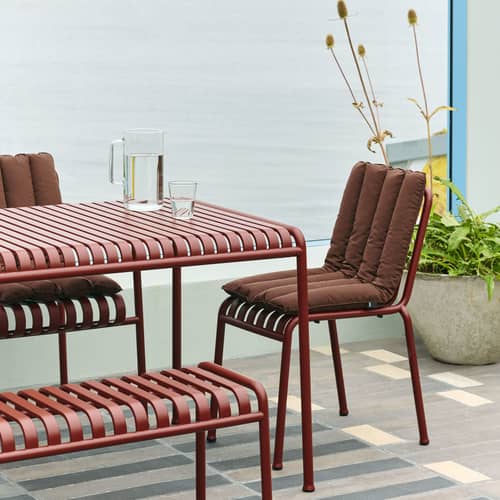 Zubehör  textil rot / Integralkissen Soft Quilted - Für Stapelbarer Stuhl & Sessel Palisade - Hay - Oxidiertes Rot - Olefin Stoff, Polyurethan-Schaum