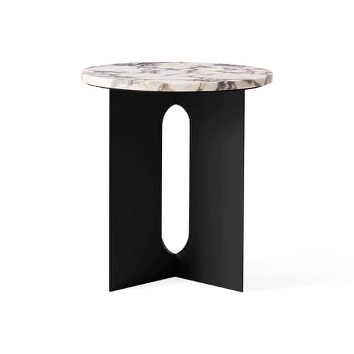 Accessoire / Plateau pour table d\'appoint Androgyne Ø 40 cm - Audo Copenhagen - Plateau / Marbre Calacatta - Marbre Calacatta