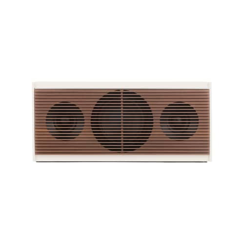 Diffusore bluetooth PR Link legno beige / Hi-Fi Multiroom - La Boîte Concept - Beige e Noce - Alluminio, Bachelite, Noce massello