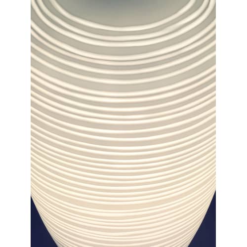 Lampe de table Rituals 1 verre blanc / Ø 24 x H 40 - Foscarini - Interrupteur / Blanc - Verre soufflé bouche