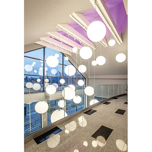 Globo Outdoor pendant plastic material white / Ø 30 cm - Slide - White - Ø 30 cm - Recyclable polyethylene