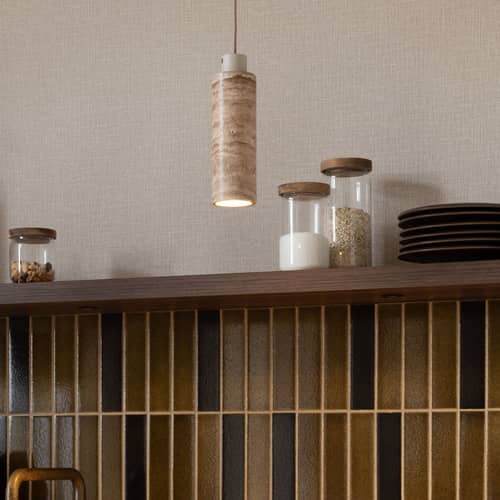 Pendelleuchte Tivoli stein beige - It\'s about Romi - Sand - Travertin