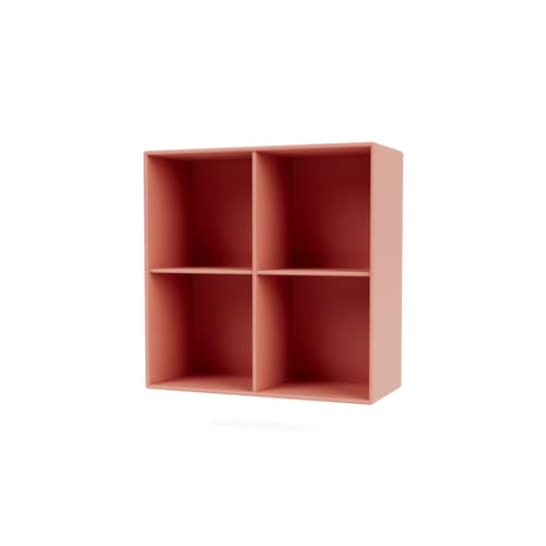 Portaoggetti da parete Show legno rosa / L. 69,6 x P. 30 x H. 69,6 cm - MONTANA - Rabarbaro 151 - MDF laccato