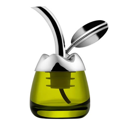 Fior d\'olio Pourer metal For oil bottle - Alessi - Steel - Stainless steel, Thermoplastic resin