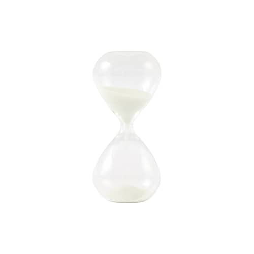 Sablier Ball XXS blanc /  30 sec. - H 8,5 cm - Pols Potten - Blanc - Sable teinté, Verre