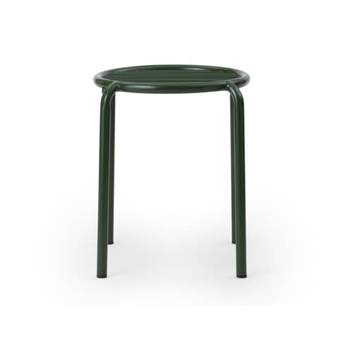 Vig Stackable stool metal green - Normann Copenhagen - Dark green - Powder coated steel