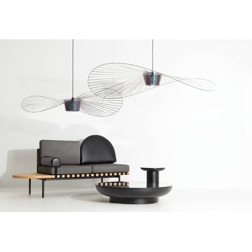 Suspension Vertigo Grande / Ø 200 cm - Petite Friture - Scarabée (noir irisé) - Fibre de verre, Polyuréthane
