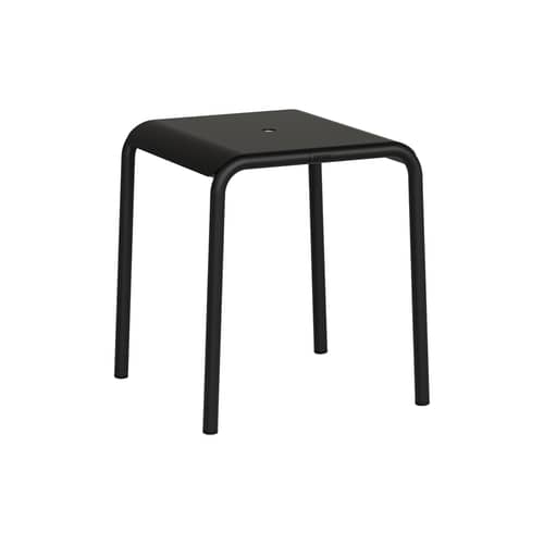 Tabouret Panorama métal noir - TIPTOE - Noir Graphite - Acier thermolaqué