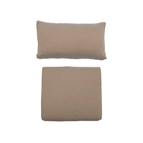  Accessory textile beige / Set 2 Cushion covers for Mundo armchair (without stuffing) - Bloomingville - Brown - Polyester