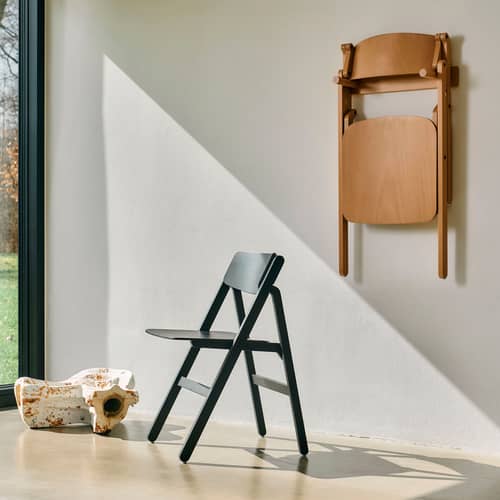 Chaise pliante Backflip bois vert - Hay - Vert cèdre - Contreplaqué de hêtre moulé, Hêtre massif